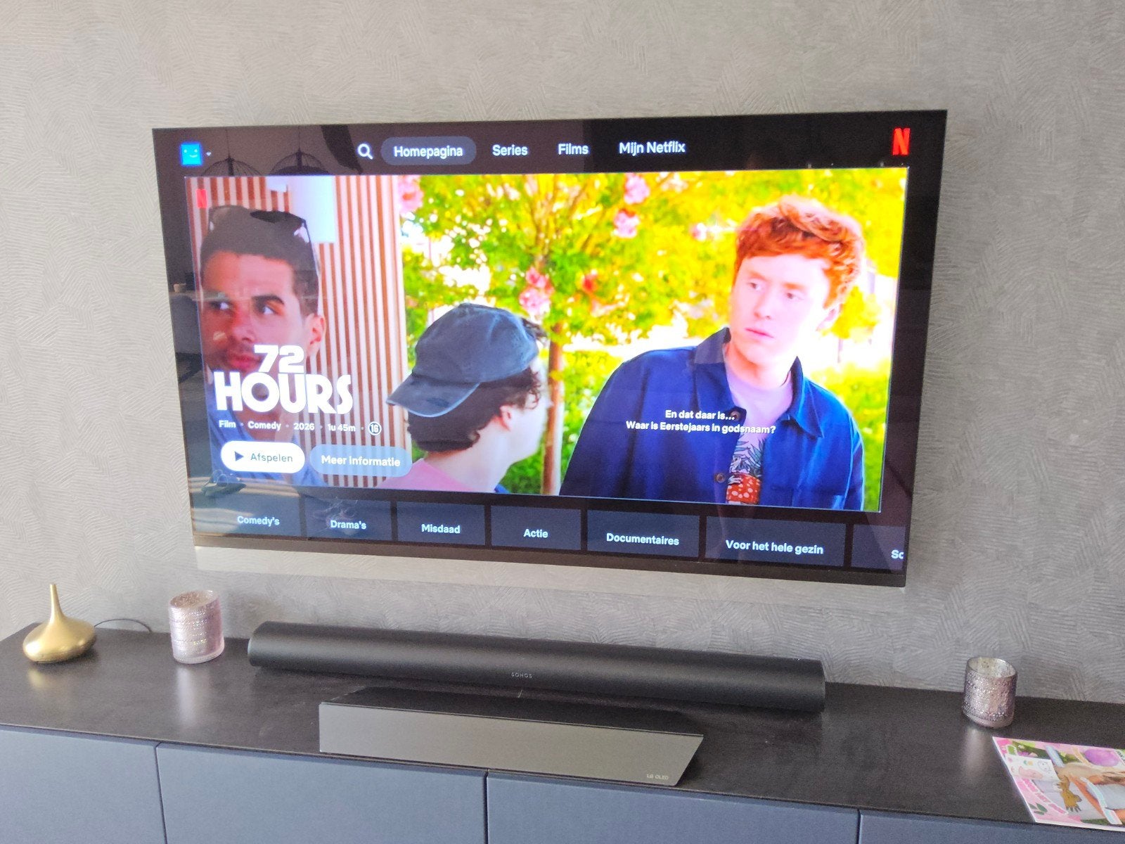 LG OLED E8 65 INCH TV - LG OLED65E8PLA, Ophalen, Gebruikt, OLED, 100 Hz