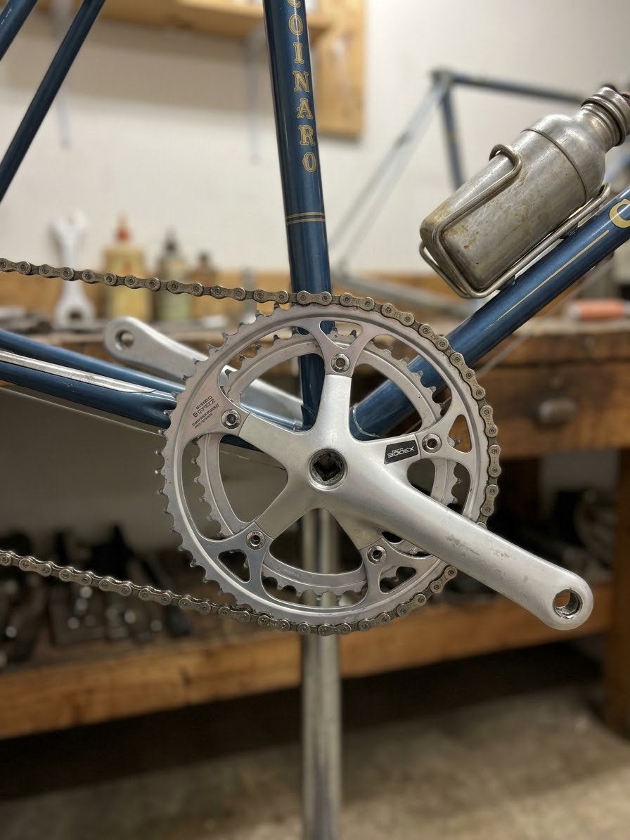 vintage Shimano Exage 300EX cranks, Ophalen of Verzenden, Zo goed als nieuw