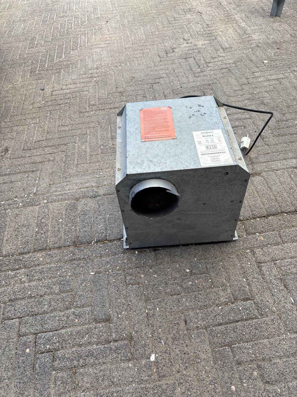 Spiro Products Rovent 5 Ventilator - Gebruikt, Doe-het-zelf en Verbouw, Ophalen, Gebruikt