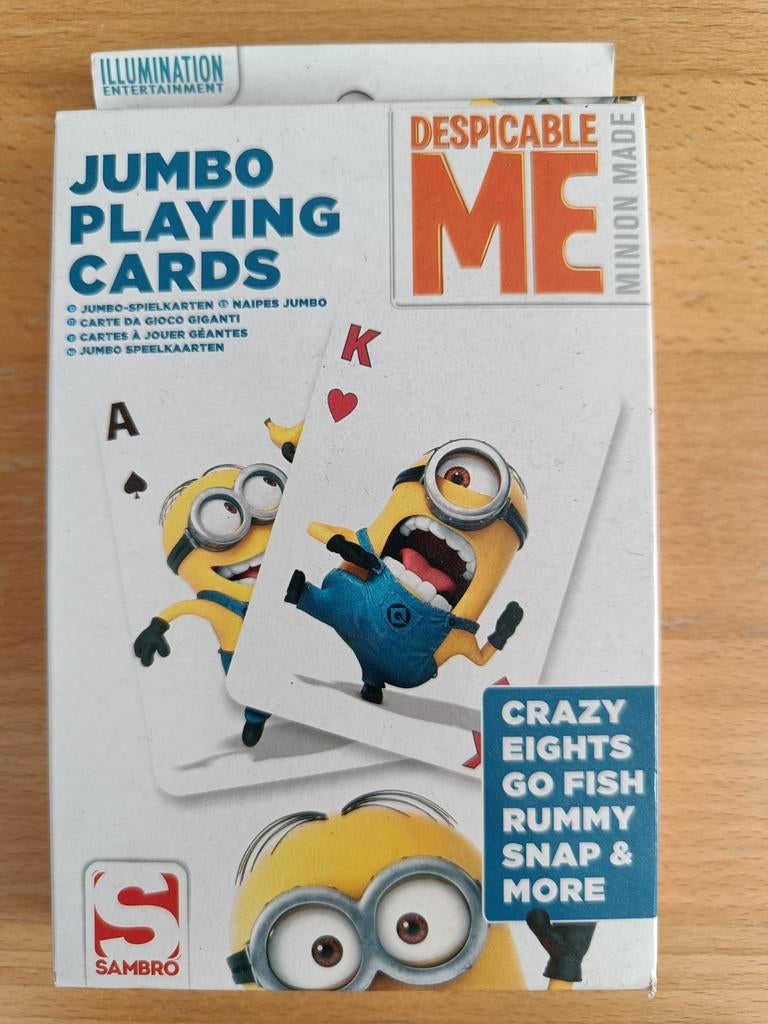 Minions Jumbo Speelkaarten - Despicable Me, Vijf spelers of meer, Ophalen of Verzenden, Nieuw, Sambro