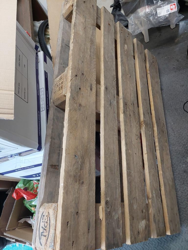 Gratis pallet, goede staat, 120x80cm, Ophalen, Gebruikt, 50 mm of meer, Pallet