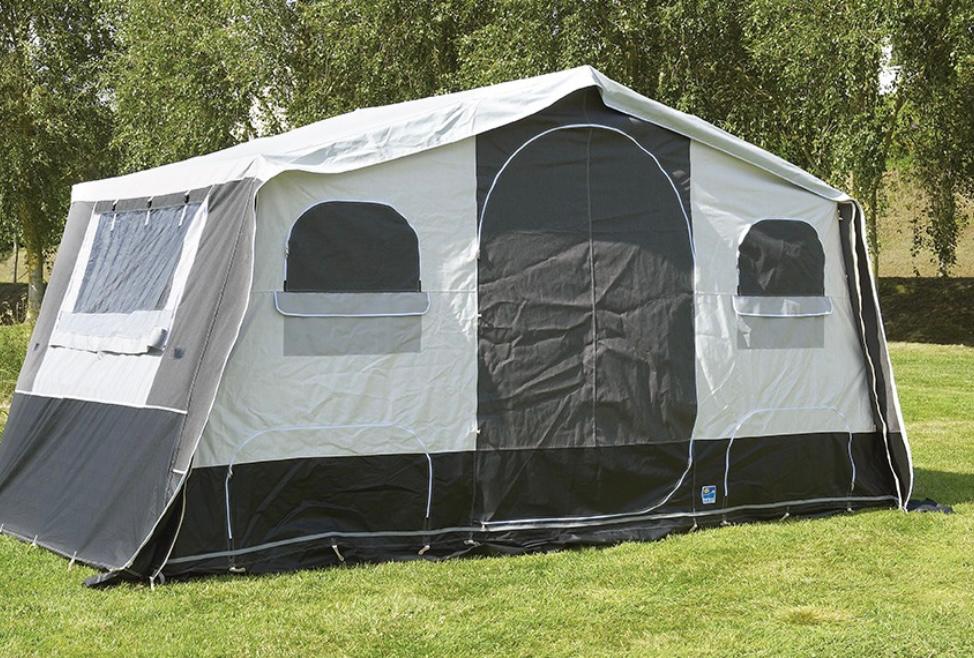 Vouwwagen Jamet Arizona 2015, Caravans en Kamperen, Ophalen, Antraciet, Aanwezig, Meer dan 6