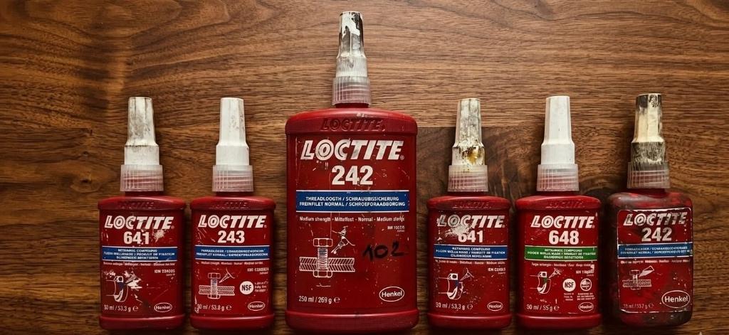 Loctite, Ophalen, Gebruikt, 250 mm of meer