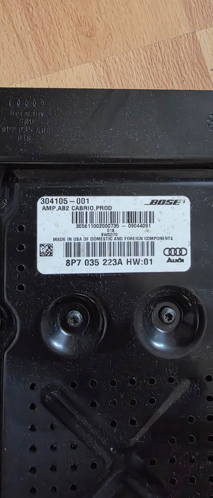 Bose Audio-versterker Audi A3 Cabriolet (8P), Ophalen of Verzenden, Gebruikt, Audi