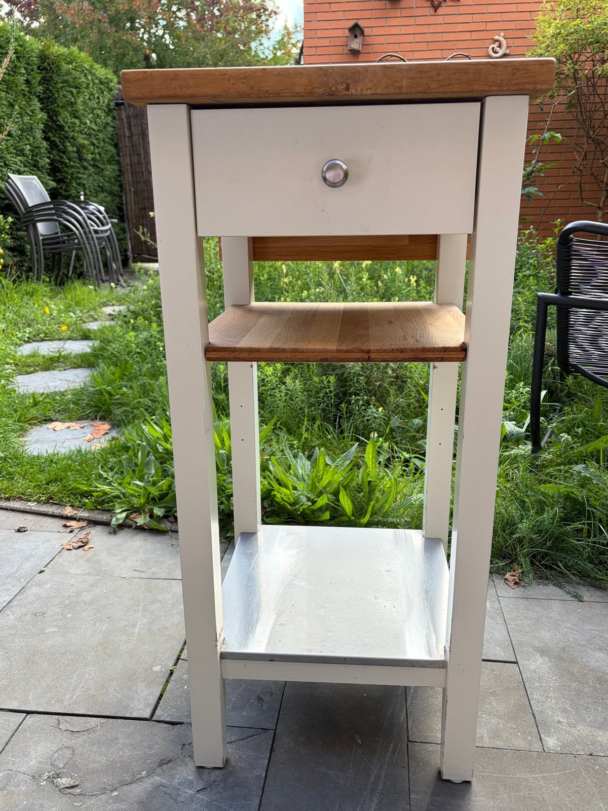 Keukentrolley van IKEA met lade en houten werkblad, Ophalen, Gebruikt, Hout, IKEA