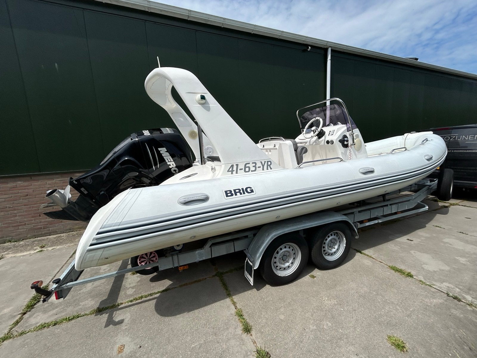 Rib Brig Eagle 645 met Mercury 200pk verado incl trailer, Overige merken, Gebruikt, Viertaktmotor, Rubber