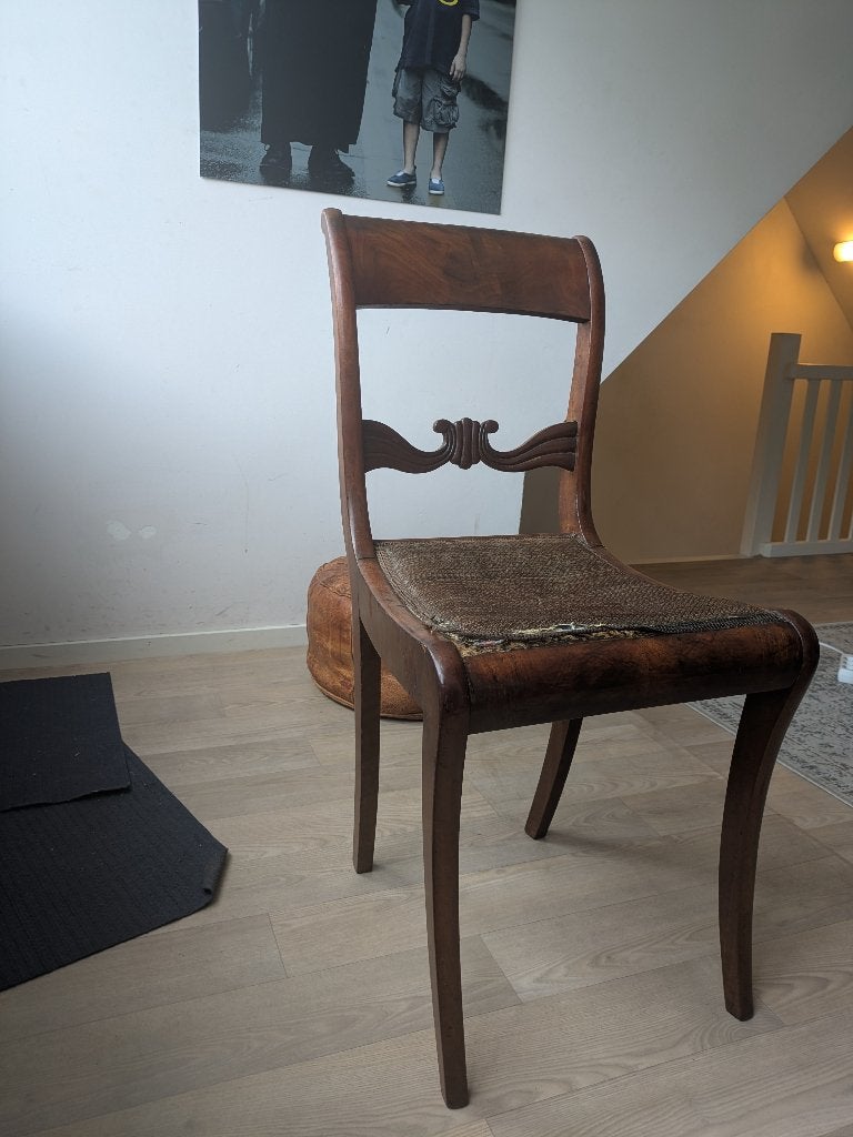 Brown Chair, Ophalen, Gebruikt, Bruin, Antique