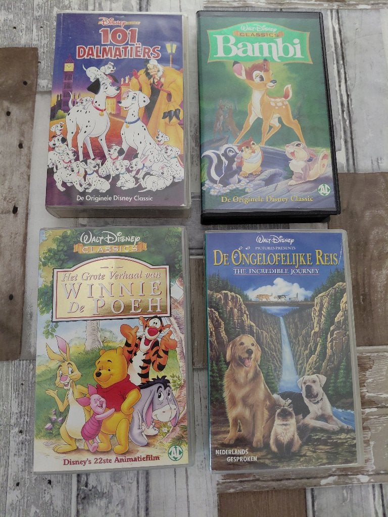 Walt Disney VHS videobanden voor kinderen, Ophalen, Gebruikt, Tekenfilm, Alle leeftijden