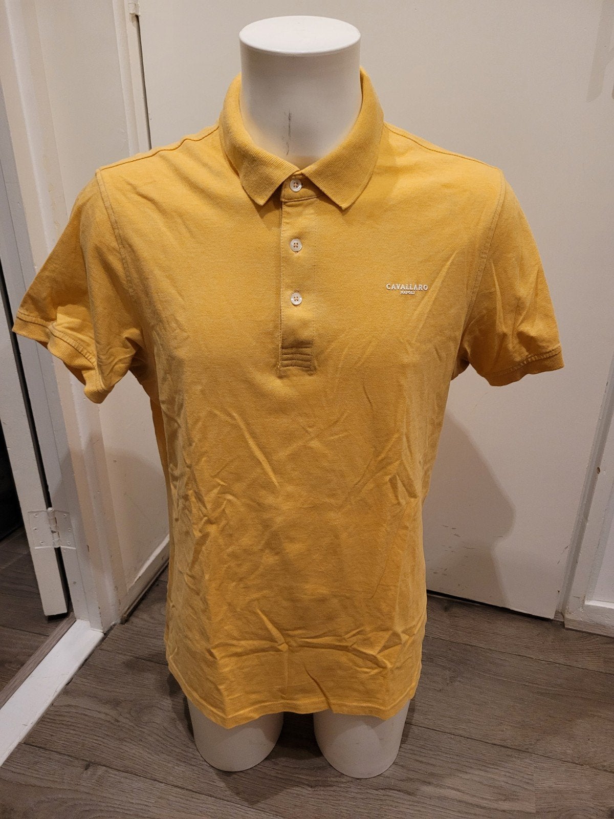 Leuke gele Cavallaro Napoli polo maat XL, Geel, Maat 56/58 (XL), Ophalen of Verzenden, Zo goed als nieuw