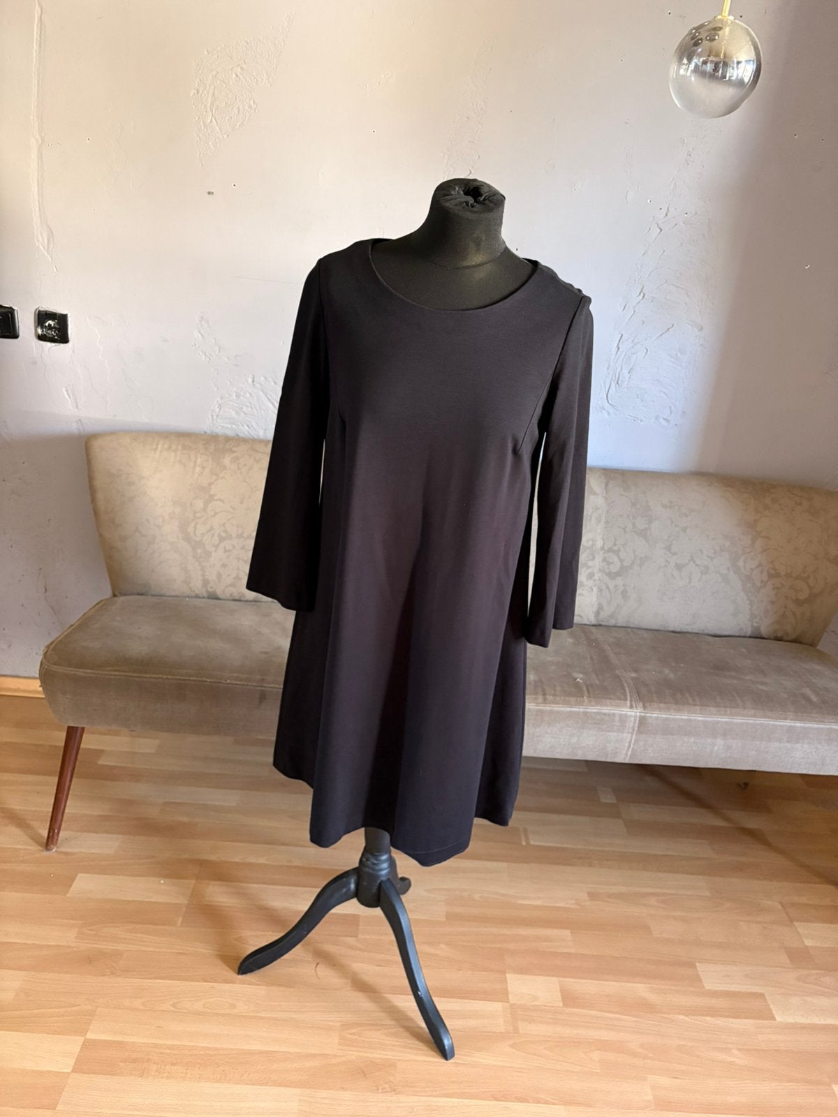 LaDress by Simone mooie zwarte jurk mt M ZGAN, Ophalen of Verzenden, Zo goed als nieuw, Maat 36 (S), Zwart