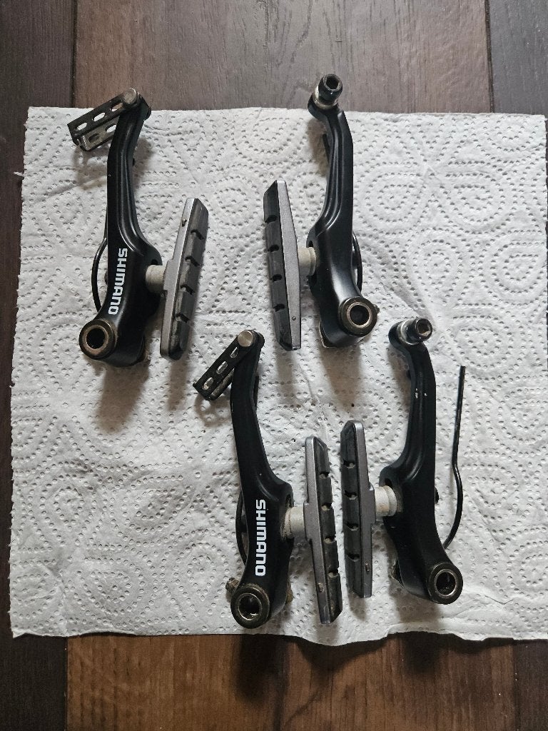 Shimano V-Brakes BR-M430 Zwart 2 sets, Fietsen en Brommers, Remmen, Gebruikt, Ophalen of Verzenden, Aluminium