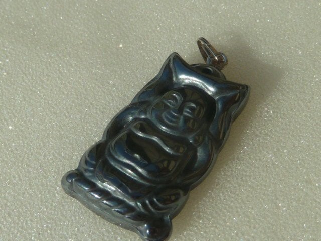 Hanger hematiet Buddha, Sieraden, Tassen en Uiterlijk, Edelstenen, Nieuw, Ophalen of Verzenden