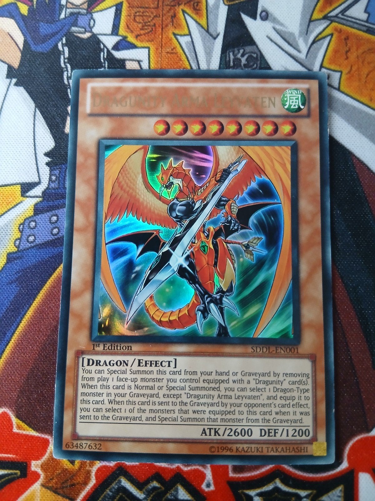 Dragunity Arma Leyvaten - Ultra Rare SDDL - Yu-Gi-Oh, Ophalen, Zo goed als nieuw, Foil