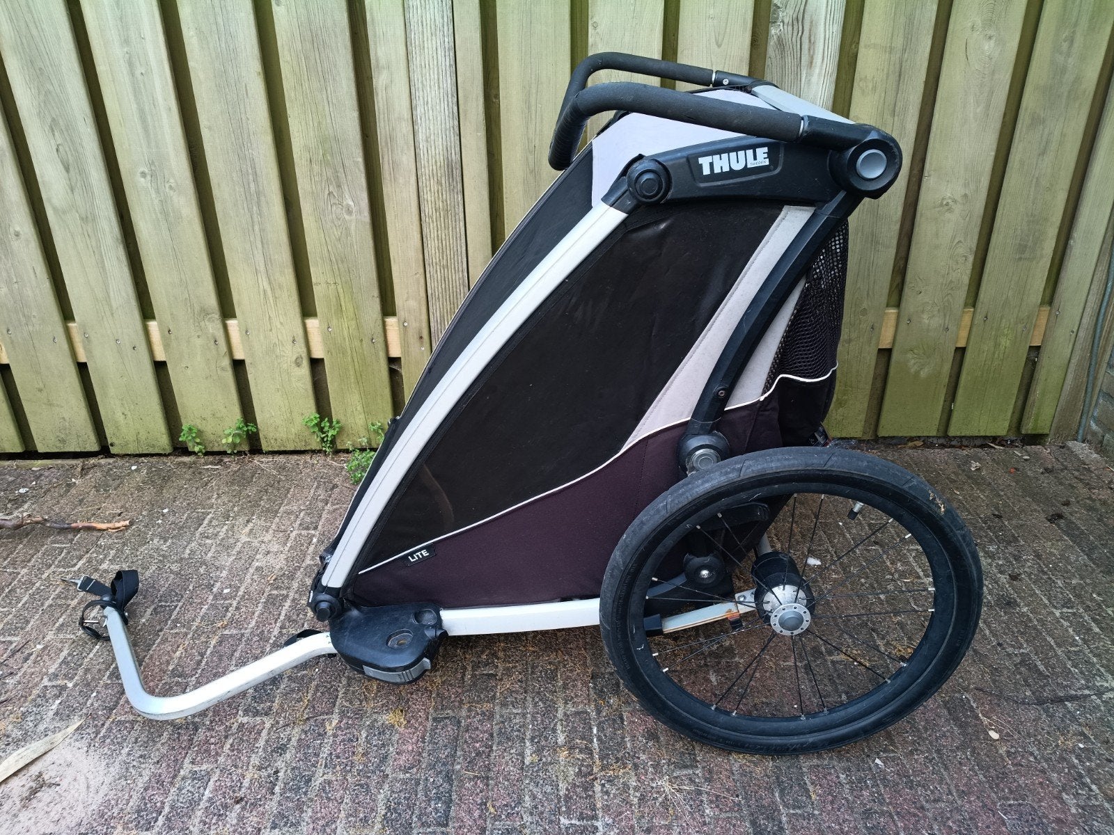 Thule Chariot Lite 2 fietskar, Fietsen en Brommers, Fietsaccessoires | Aanhangers en Karren, Ophalen, Gebruikt, Opvouwbaar, Thule