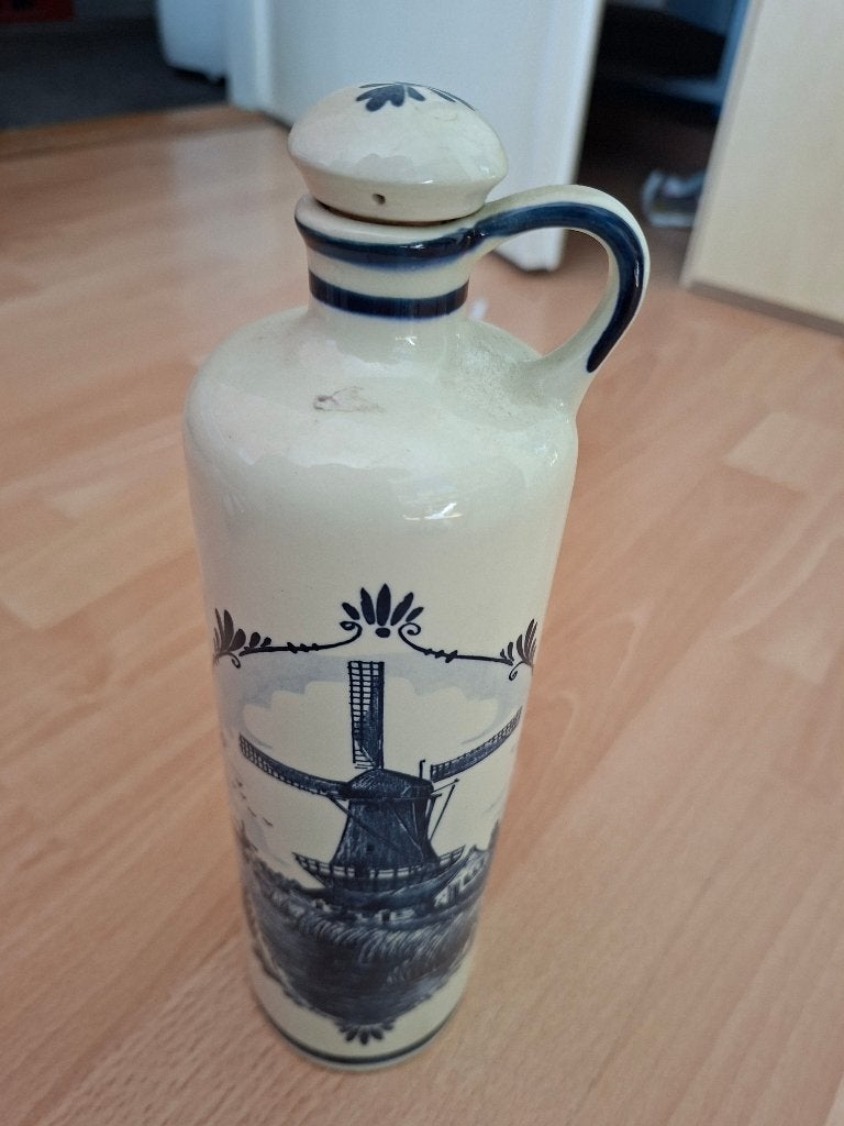 Delfts-blauwe Bols jenever fles Handwerk, Ophalen of Verzenden