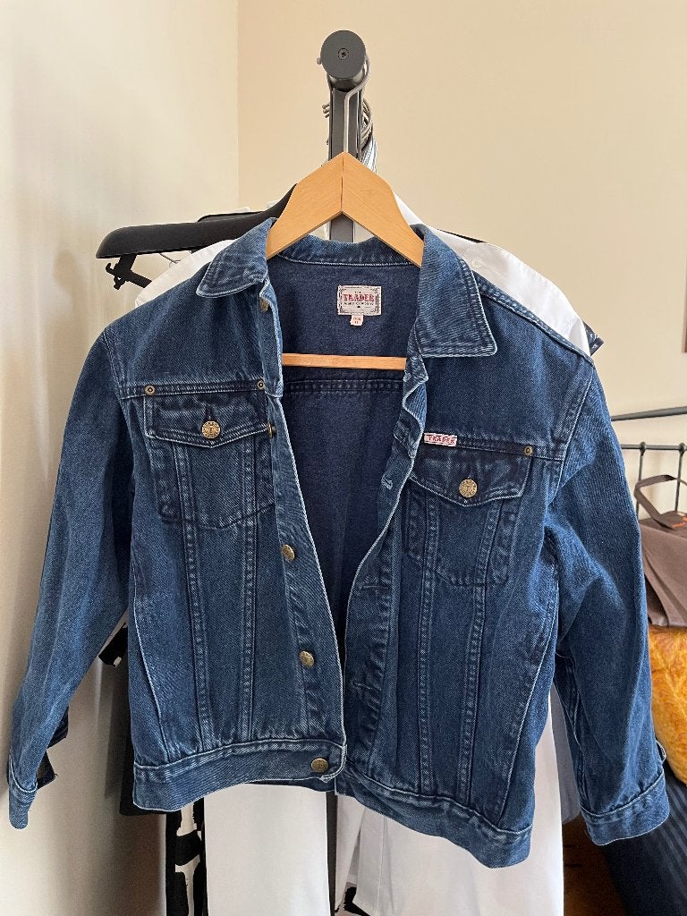 Denim jasje, Ophalen of Verzenden, Gebruikt, Meisje