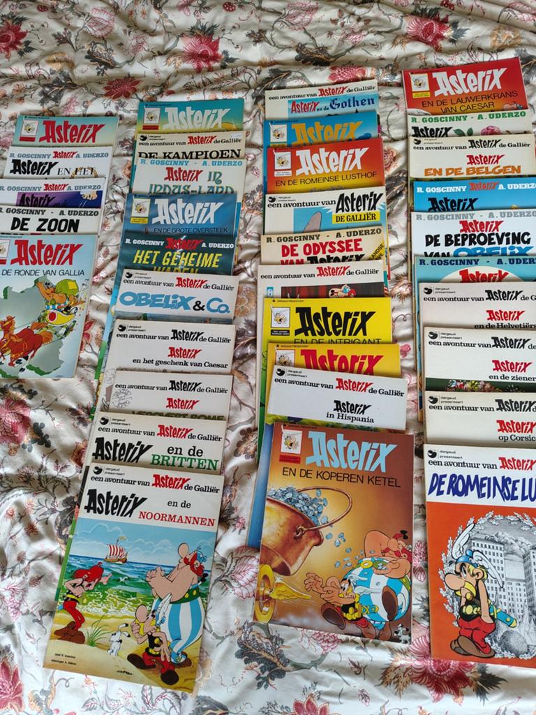 Grote collectie Asterix en Obelix stripboeken, Meerdere stripboeken, Ophalen of Verzenden, Gelezen, René Goscinny en Albert Uderzo