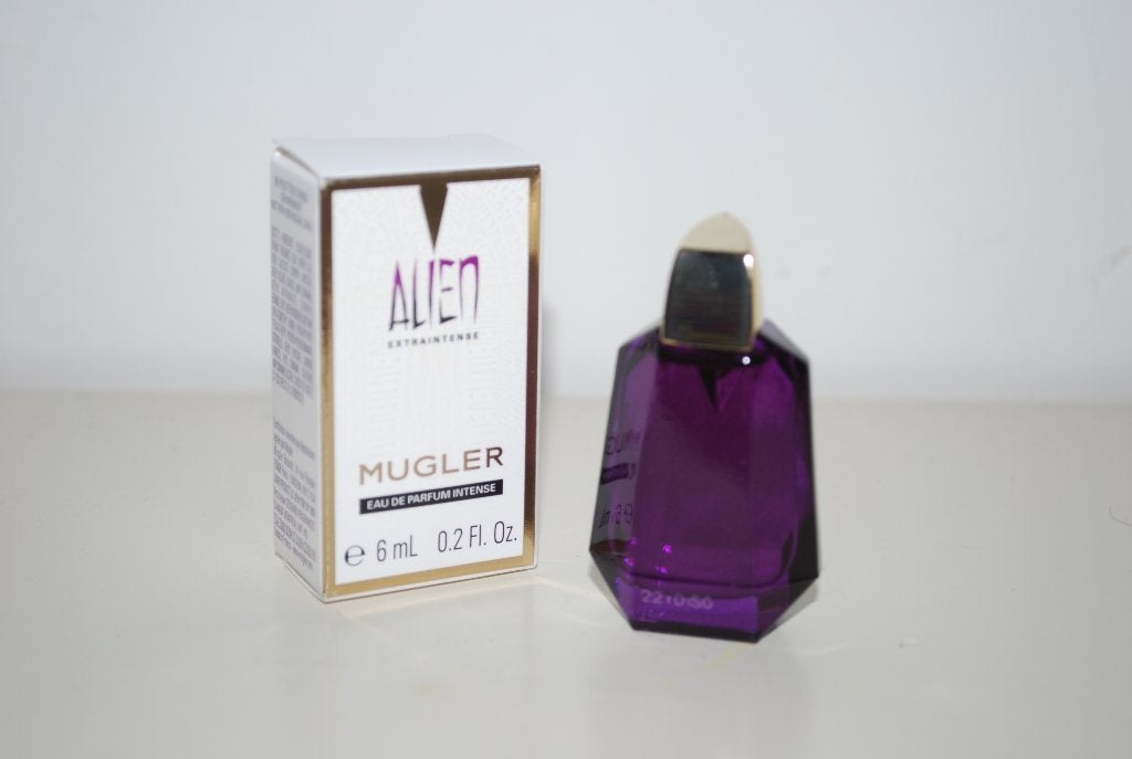 Miniatuur Thierry Mugler Alien Extraintense, Verzamelen, Ophalen of Verzenden, Zo goed als nieuw, Miniatuur, Gevuld