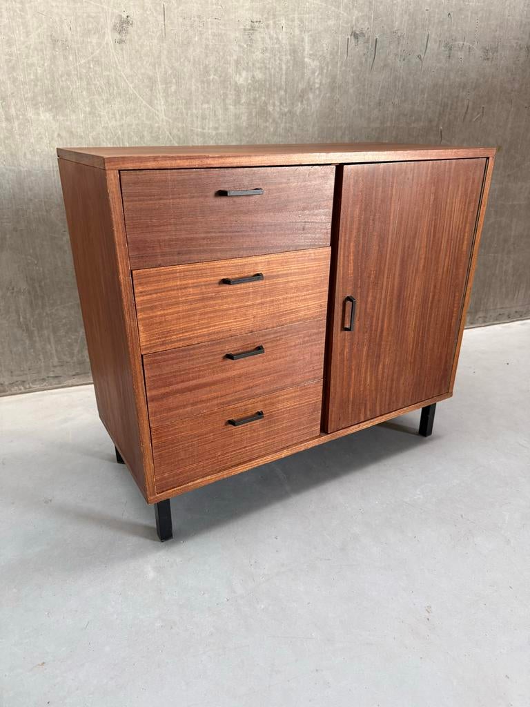 Vintage Kastje Simpla Lux Jaren '60 met lades en deur, Ophalen of Verzenden