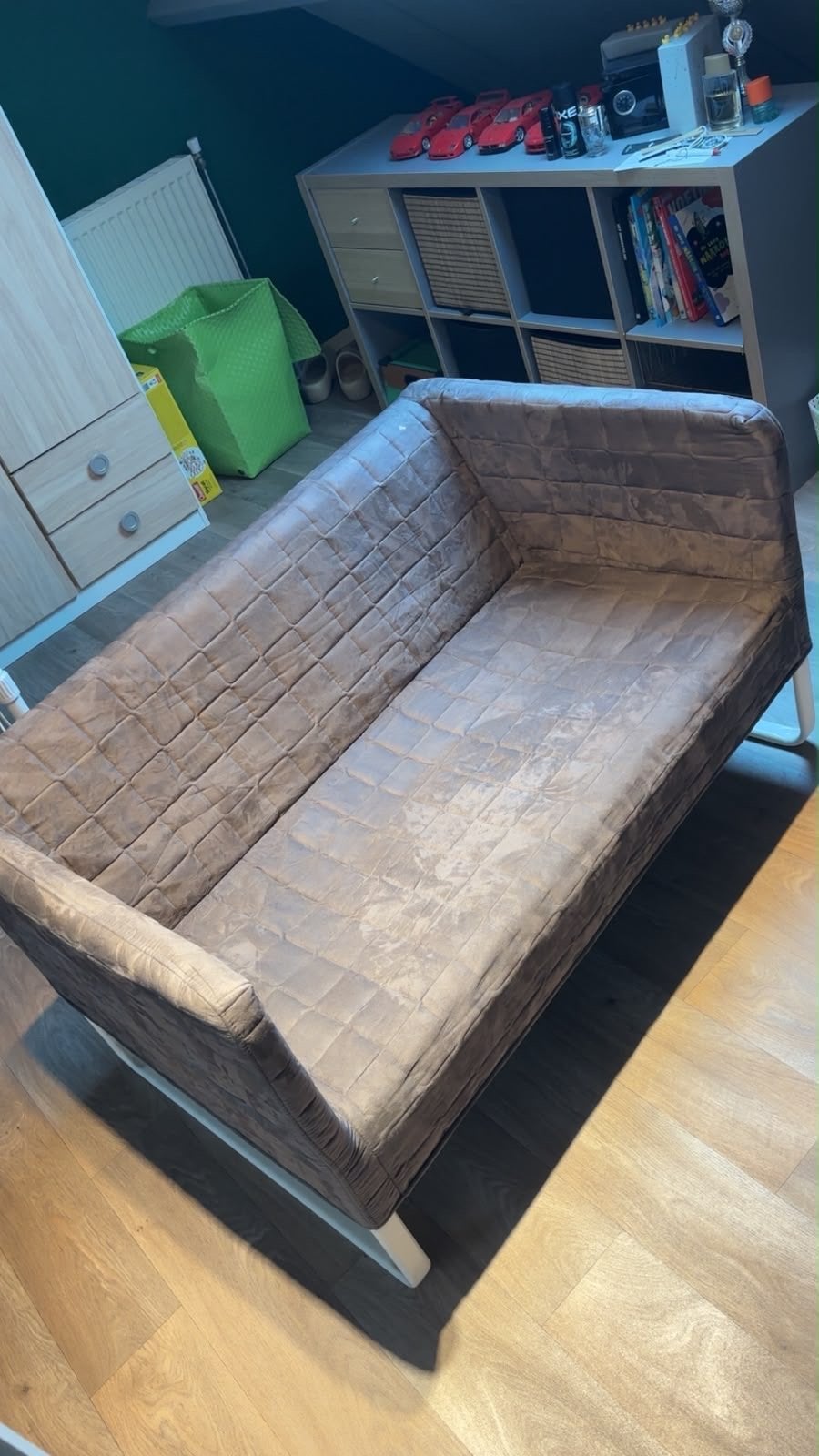 Leuk bankje van Ikea, Huis en Inrichting, Ophalen, Gebruikt, Minder dan 75 cm, Tweepersoons