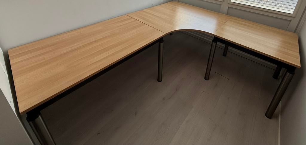 Kantoor bureau L-vorm, Huis en Inrichting, Bureaus, Ophalen, Zo goed als nieuw