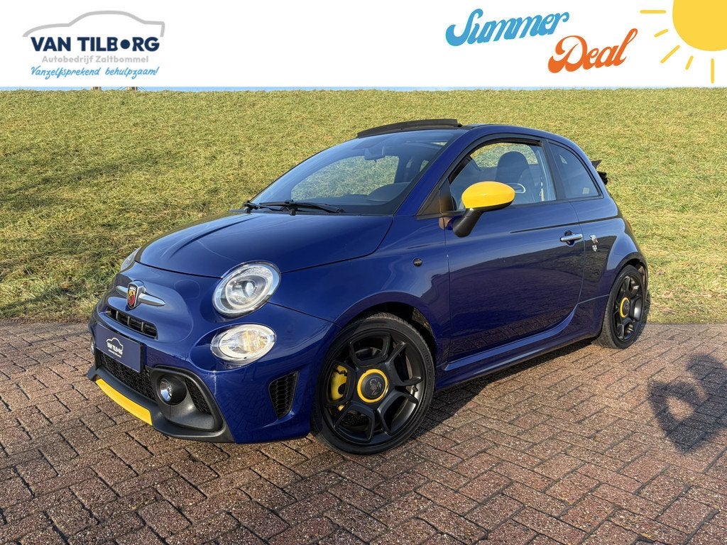 Abarth 595C Cabrio 1.4 T-Jet Pista SUMMER DEAL | Dealeronder, Auto's, Abarth, 12 maanden, Stof, Gebruikt, Zwart