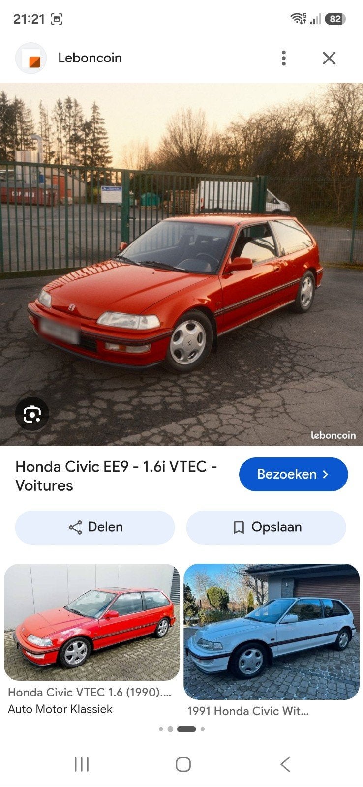 honda civic ee9 gezocht, Ophalen of Verzenden, Honda, Bumper