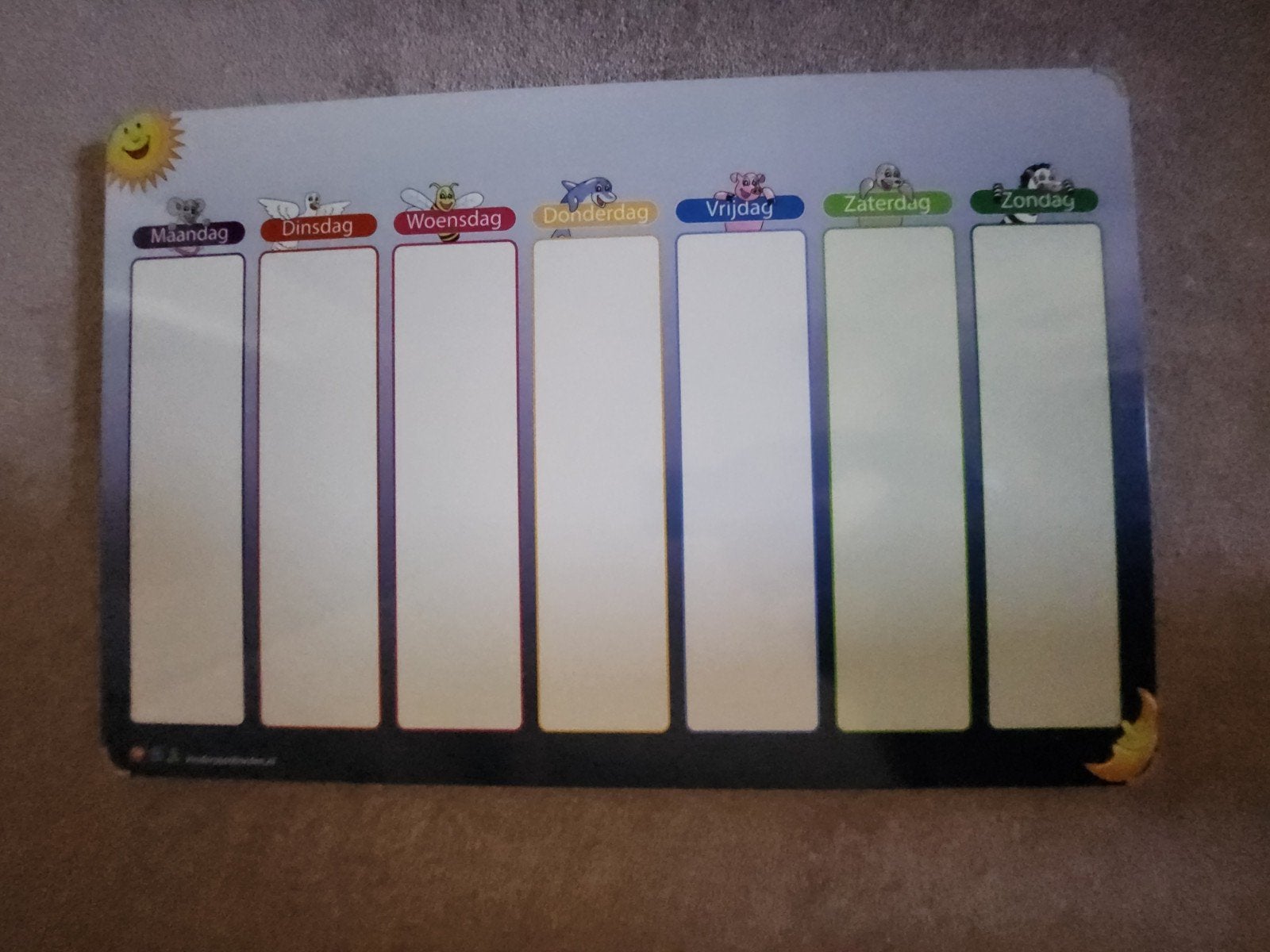 Planbord kind, Ophalen, Zo goed als nieuw, Magneetbord