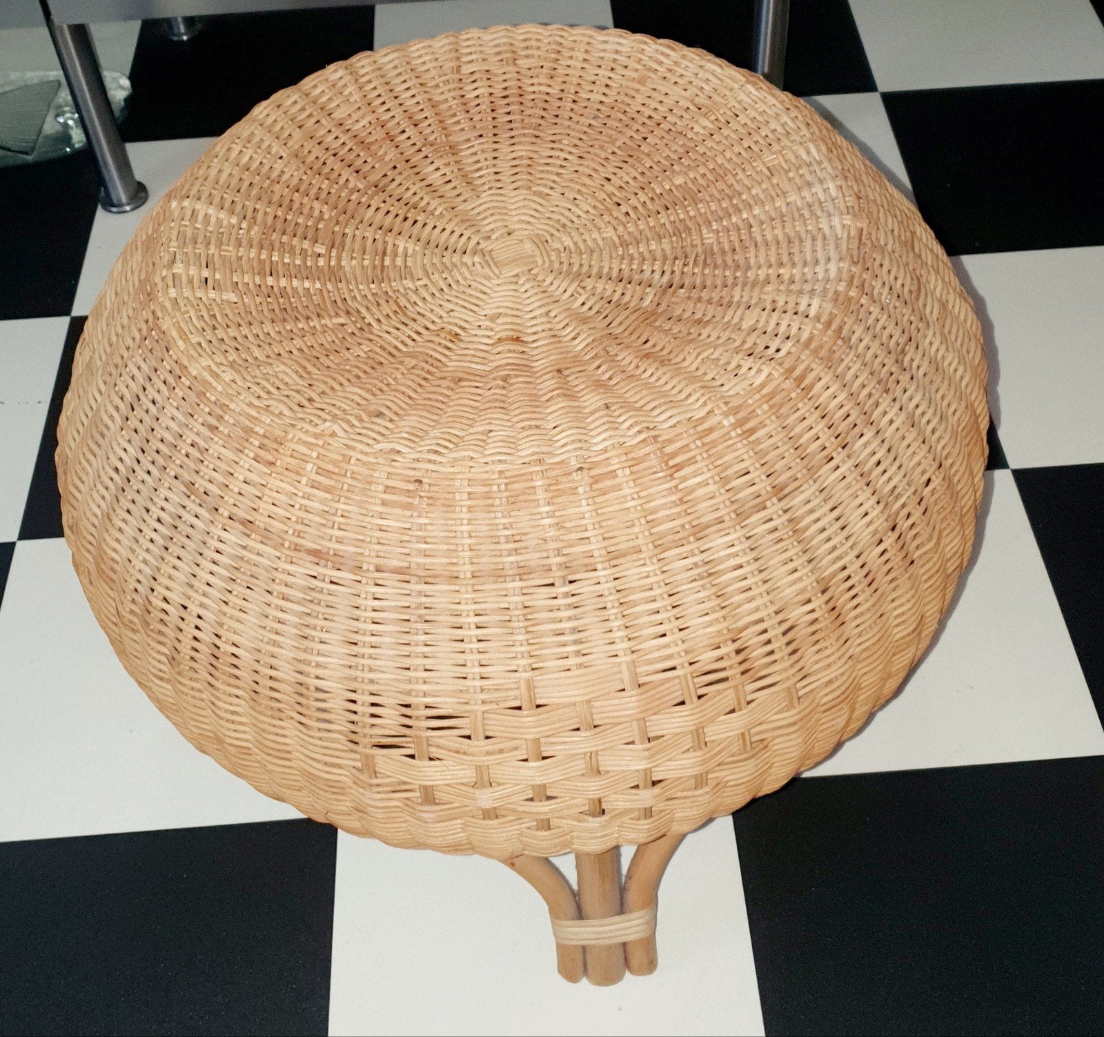 Rotan poef hocker ikea AGEN, Ophalen, Rond, Nieuw, Riet of Rotan