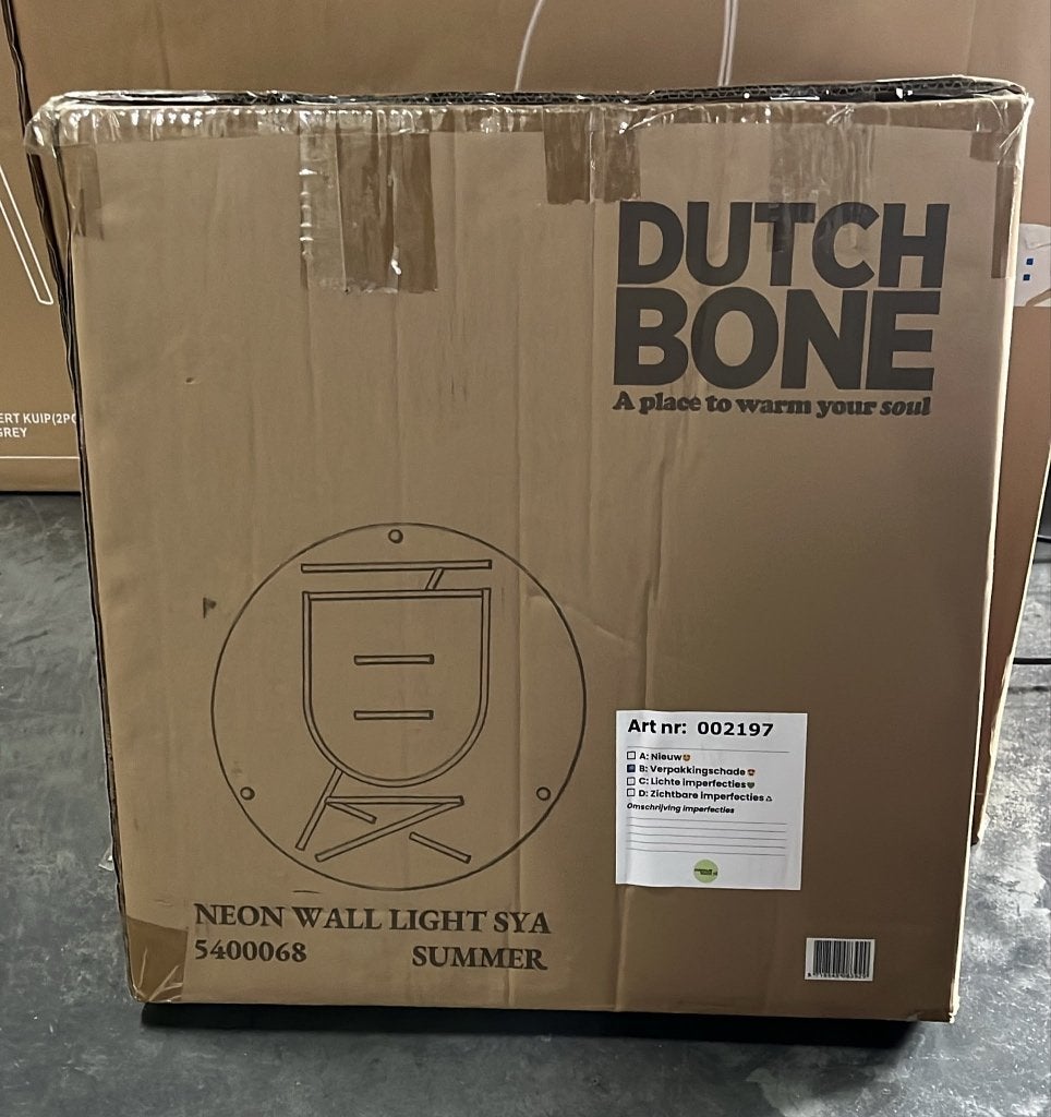 Dutchbone Sya Summer neon wandlamp | Van €199, nu, Huis en Inrichting, Lampen | Wandlampen, Dutchbone, Nieuw, Ophalen of Verzenden