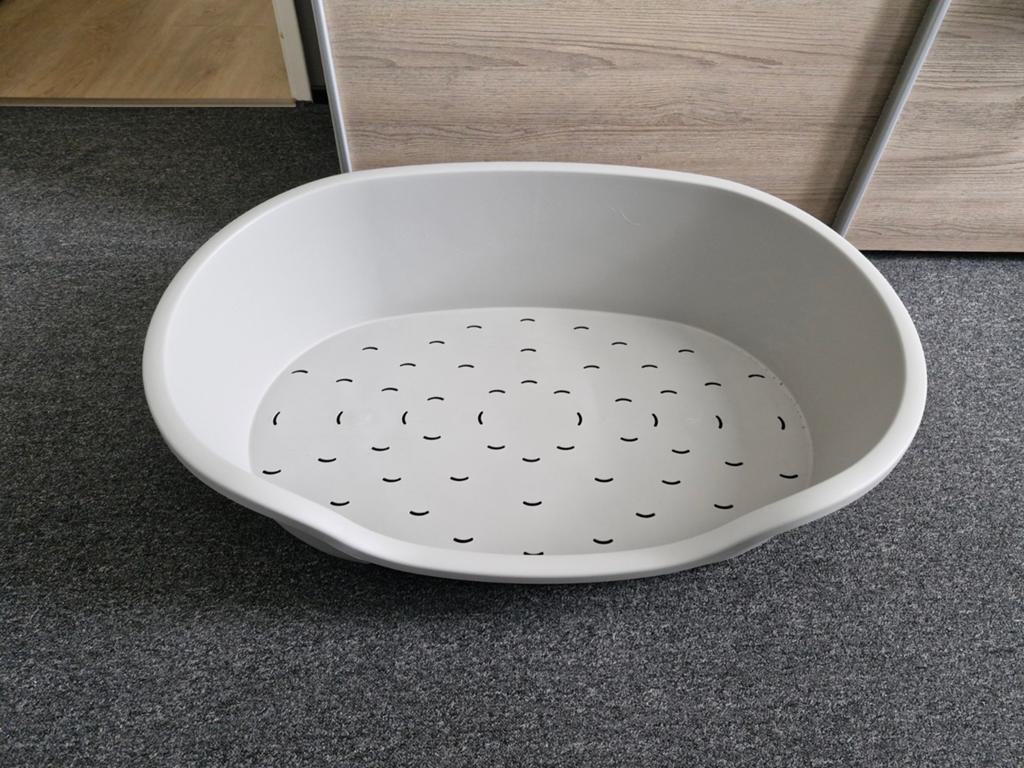Hondenmand ovaal grijs XL Nieuw, Dieren en Toebehoren, Hondenmanden, Ophalen, Nieuw