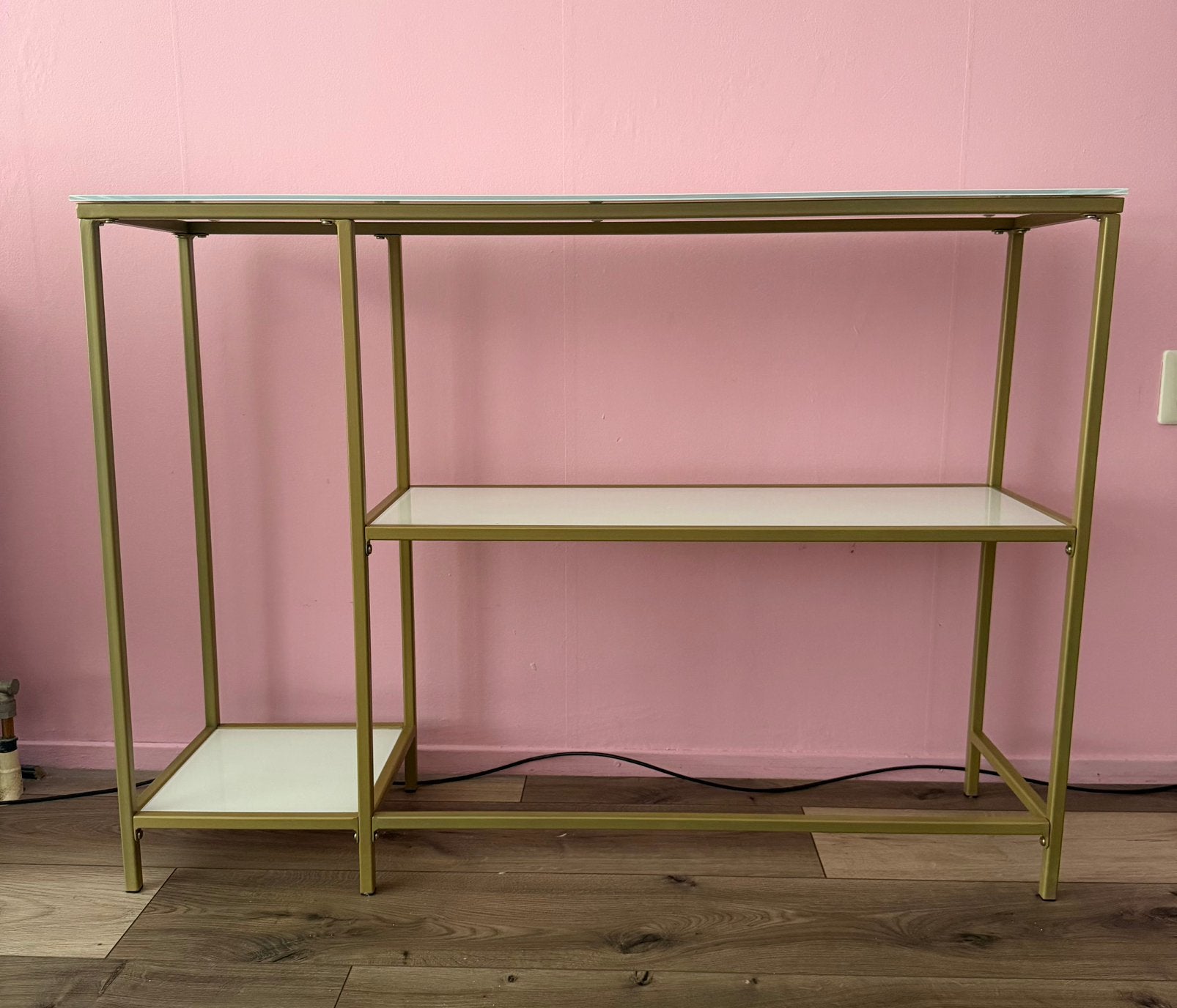 Sidetable - 110x30x80 - consoletable, Ophalen, 100 tot 150 cm, Zo goed als nieuw, Glas