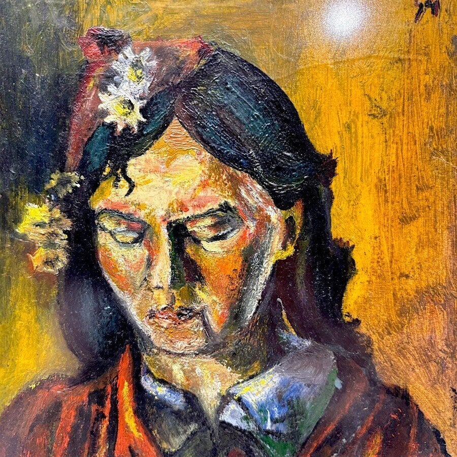 H. Stegeman (20e eeuw) - Damesportret, Antiek en Kunst, Ophalen of Verzenden