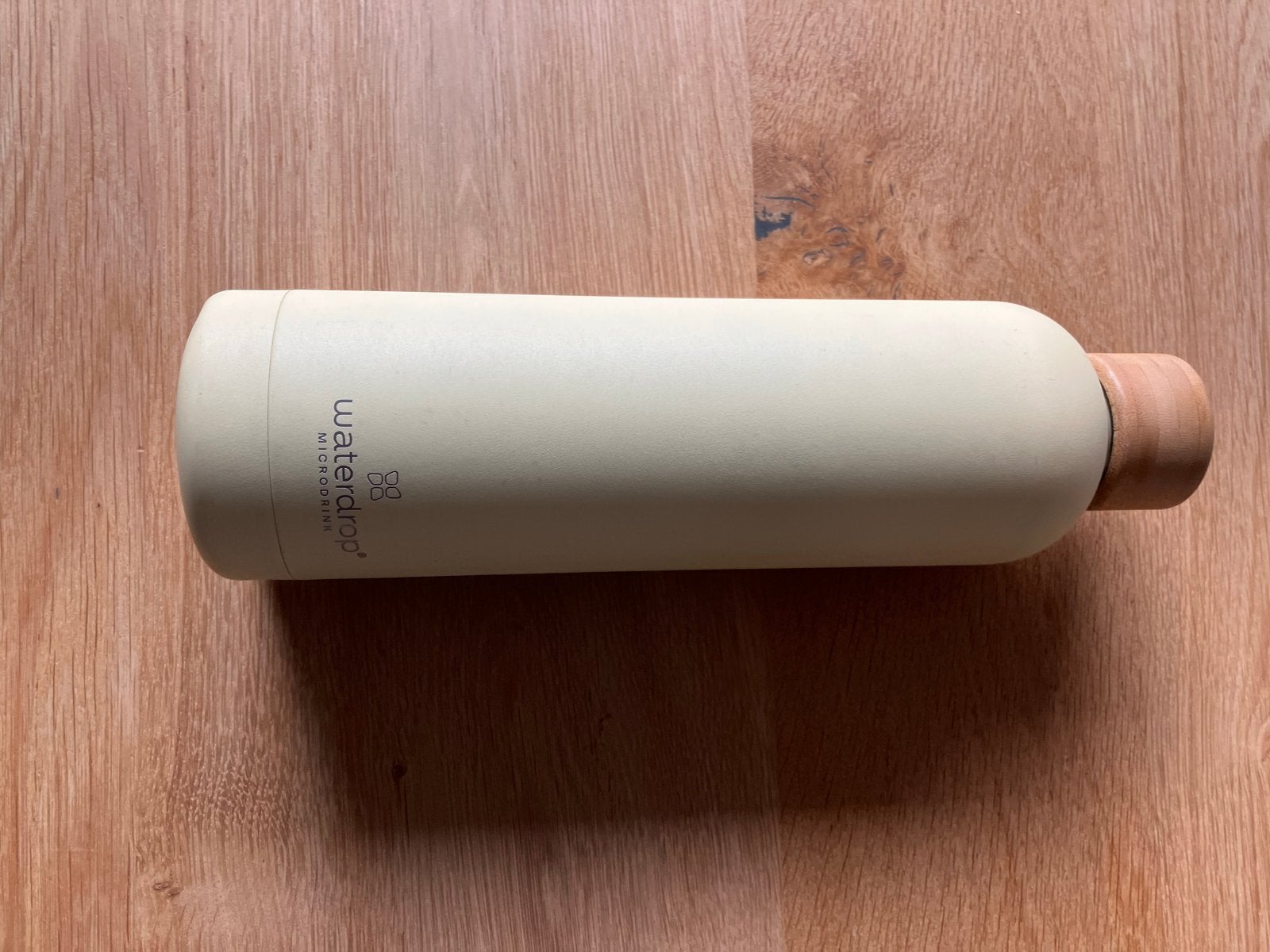 Waterdrop fles 1L - Zo goed als nieuw, Ophalen of Verzenden, Zo goed als nieuw, Beige, Metaal
