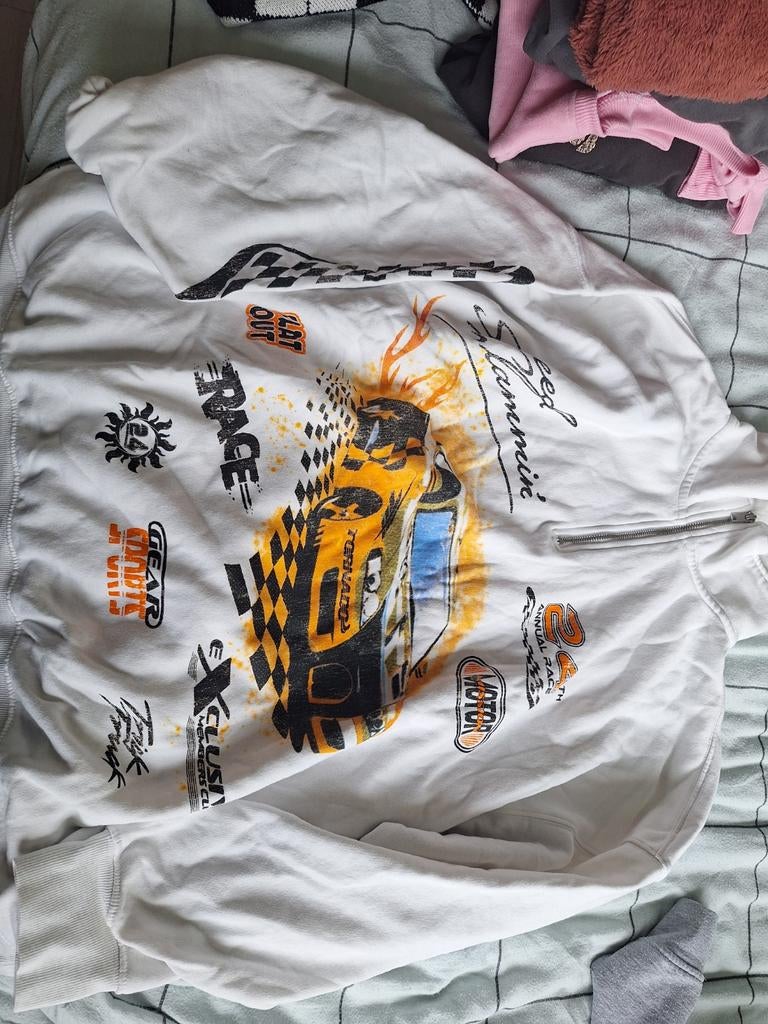 Trui met rits, Kleding | Heren, Wit, Ophalen of Verzenden, H&M, Maat 56/58 (XL)