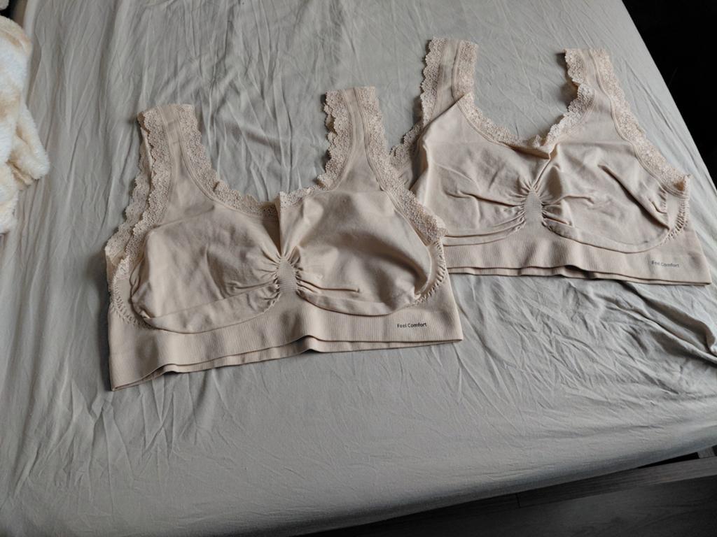 Comfortabele beige BH's met kant, maat XL (2+2 gratis!), Bpc bonprix collection, Ophalen, Beige, BH