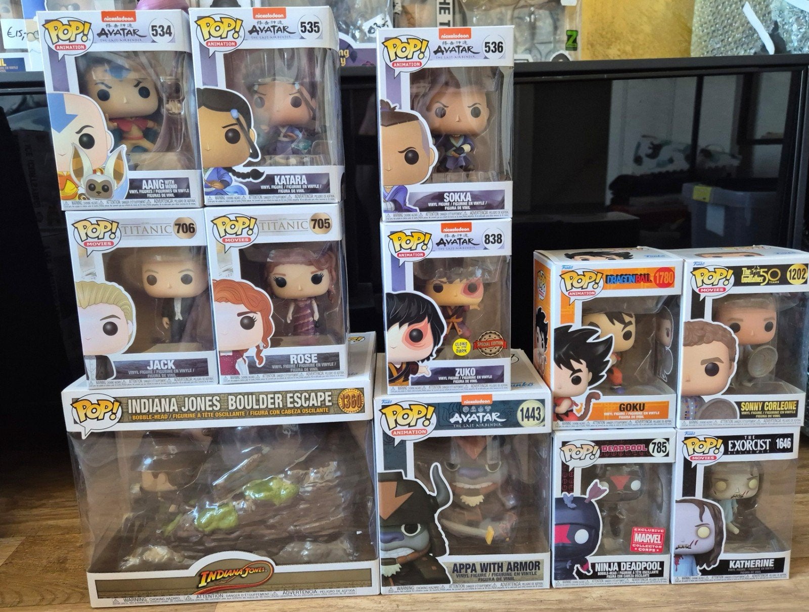 Funko pop set diversen incl Titanic en Avatar, Ophalen of Verzenden, Zo goed als nieuw