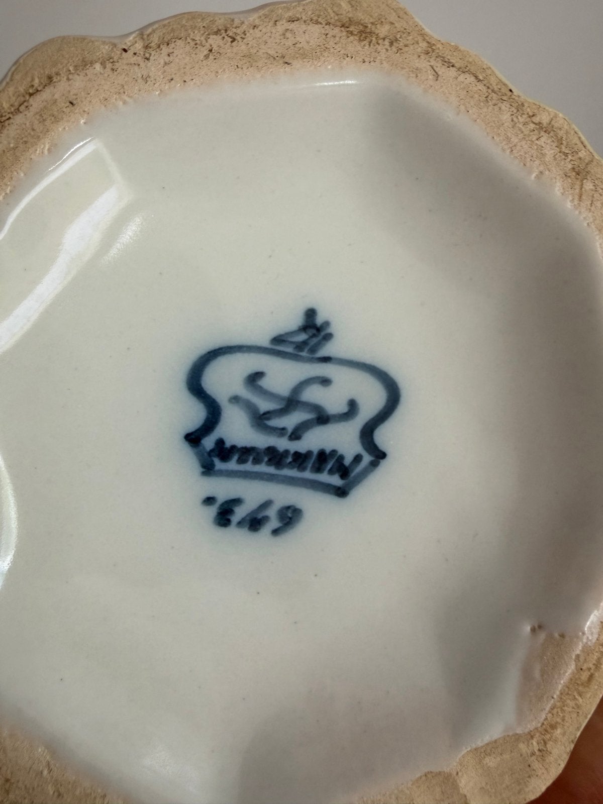 handgeschilderde vaas met bloemmotief, Ophalen