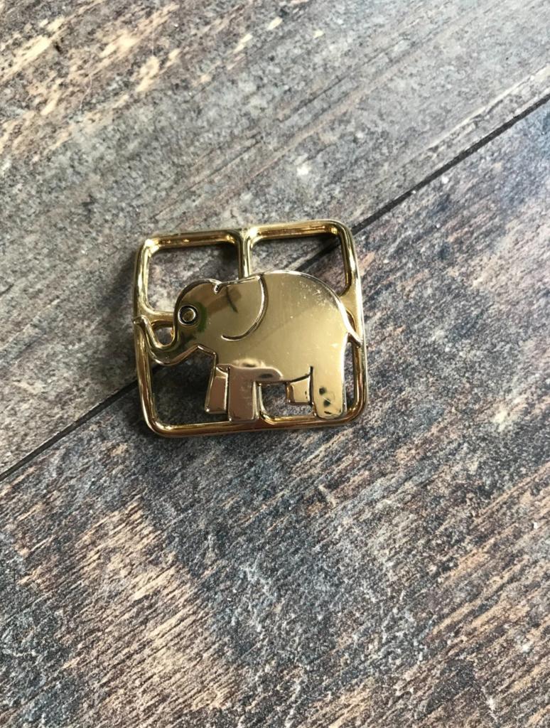 Sjaalbroche met Olifant, Overige materialen, Minder dan 4 cm, Nieuw, Ophalen of Verzenden