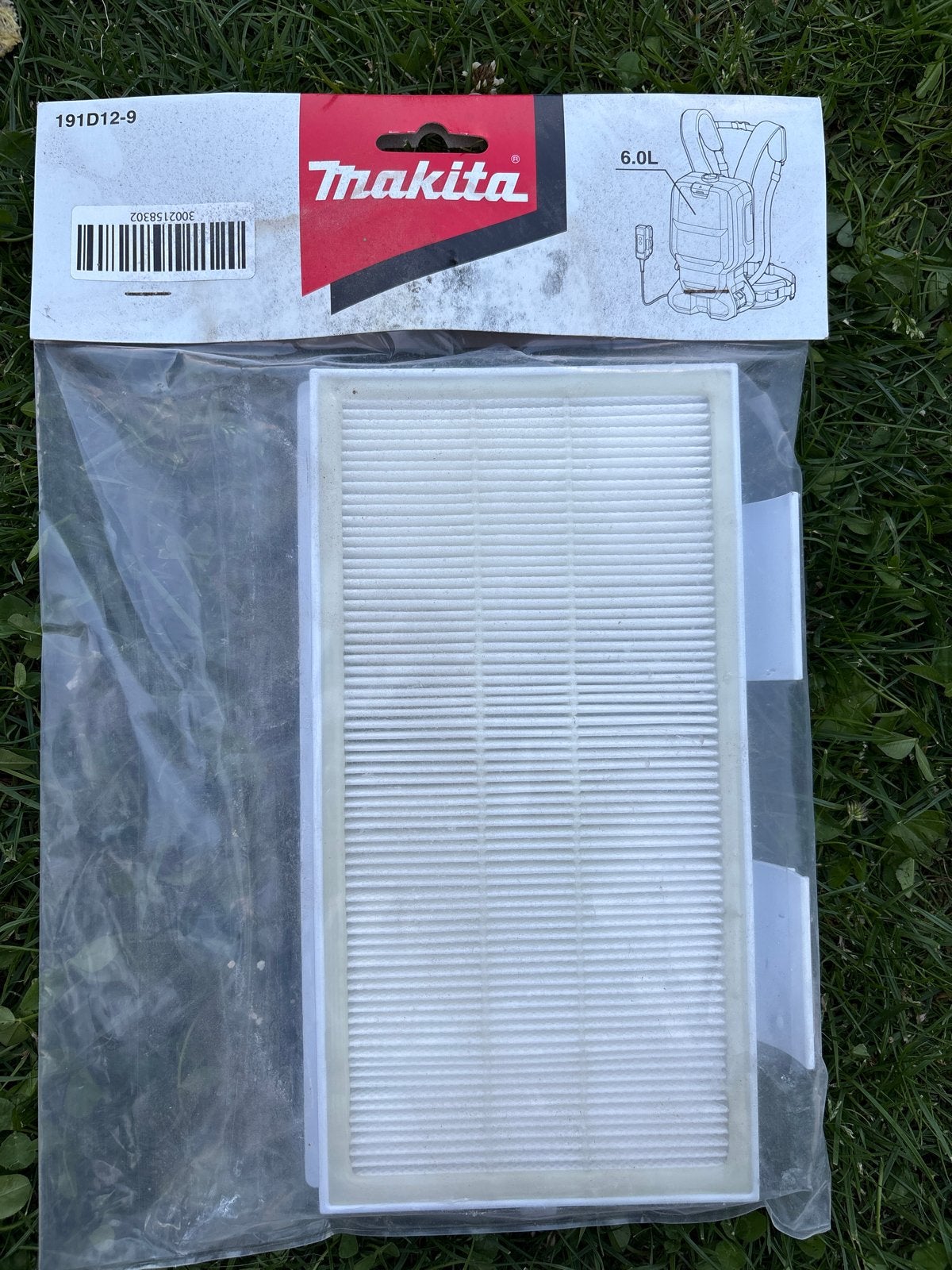Makita 191D12-9 HEPA-filter voor rugstofzuiger, Ophalen of Verzenden, Nieuw