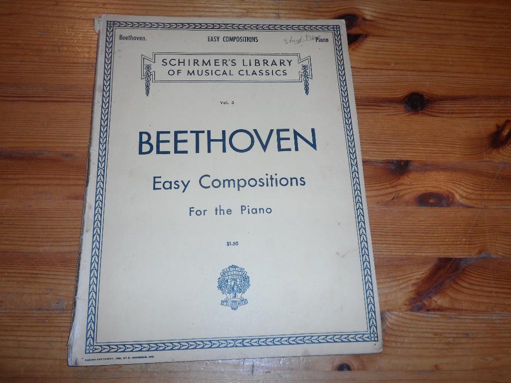 Beethoven - easy compositions, Gebruikt, Klassiek, Ophalen of Verzenden, Artiest of Componist