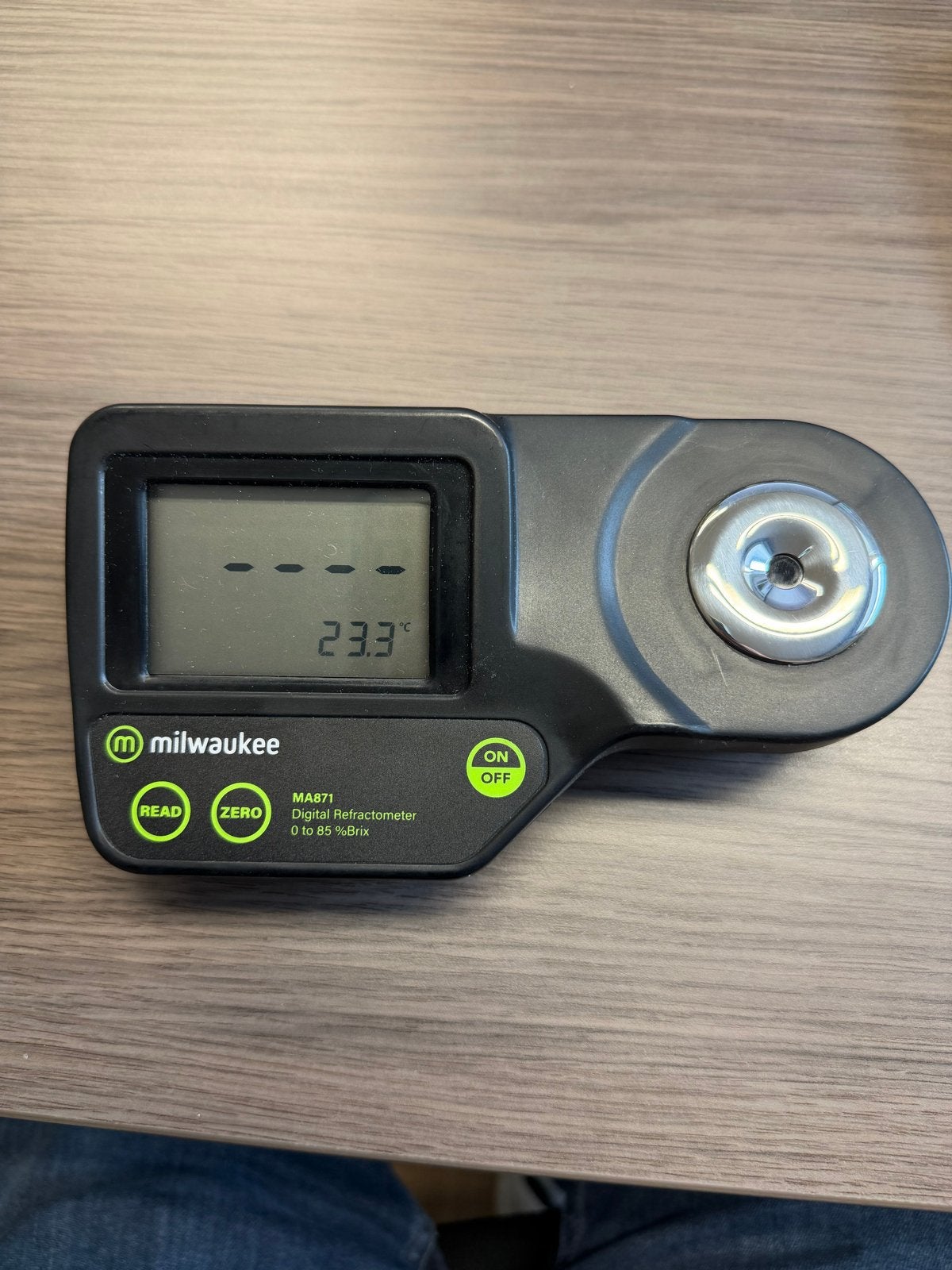 Milwaukee MA 871 Digitale Refractometer voor Suiker, Doe-het-zelf en Verbouw, Ophalen of Verzenden, Zo goed als nieuw, Vocht of Vloeistof