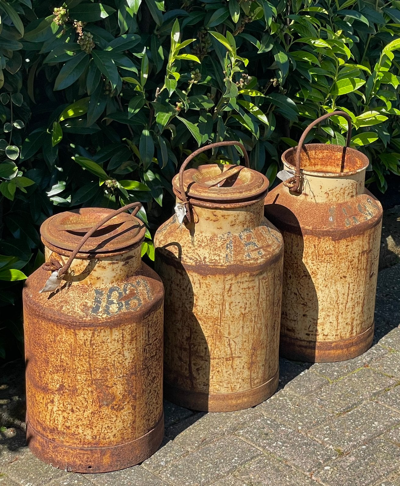Brocante oude melkbus / melkbussen, Ophalen of Verzenden
