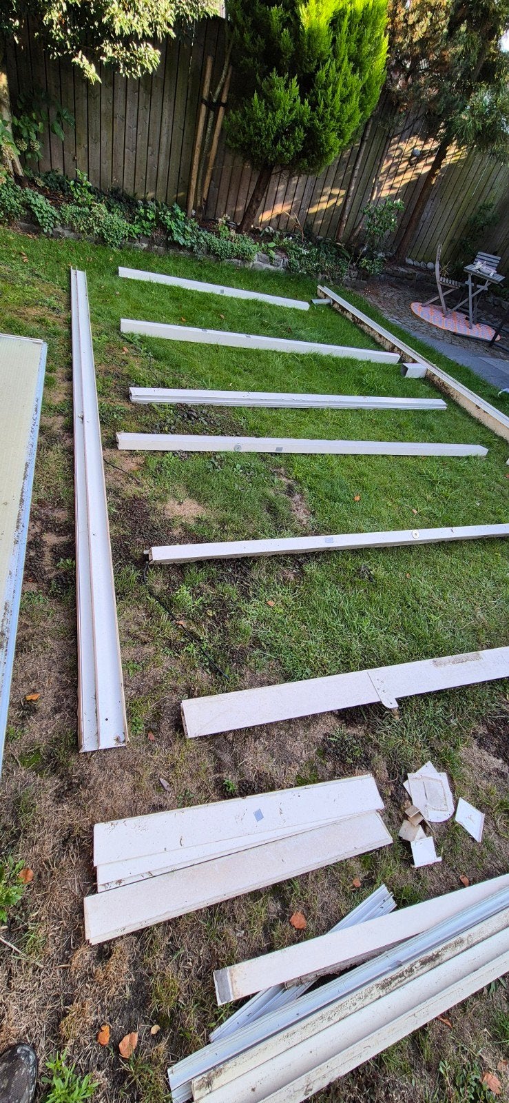 Overkapping 4,94m x 3m met spotjes, Tuin en Terras, Overkappingen, Ophalen, Gebruikt, Veranda