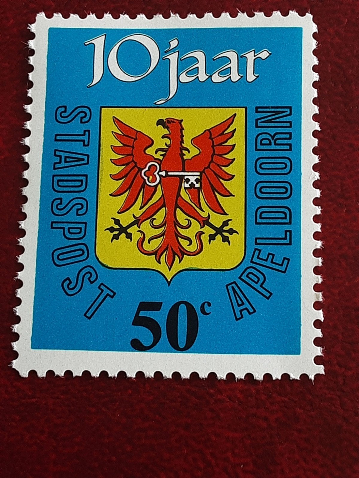 Stadspost Apeldoorn. 19 Jaar Stadspost Apeldoorn. 50ct. ( pf, Postzegels en Munten, Ophalen of Verzenden