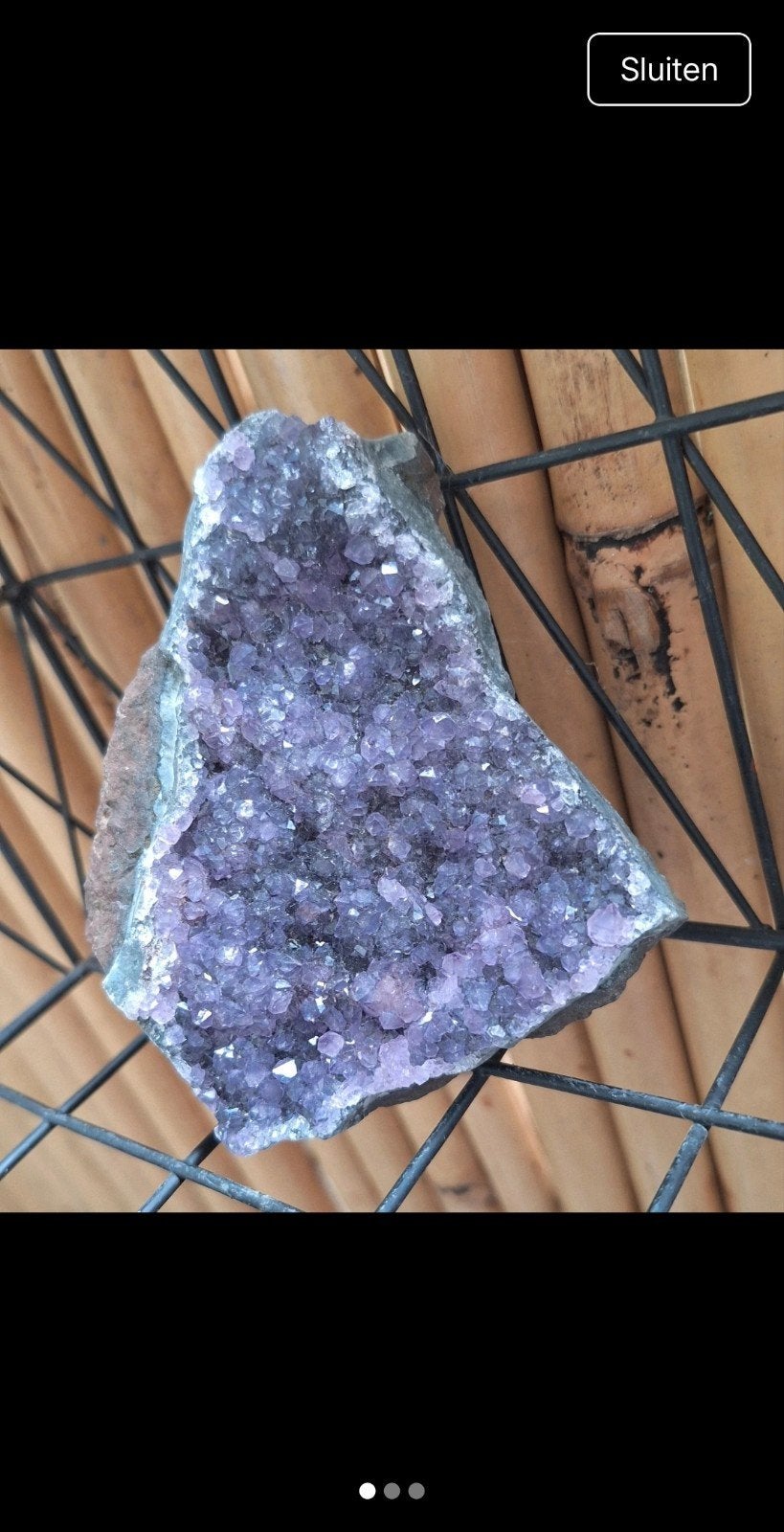 Prachtige Amethist Geode - 171 gram, 9x8 cm, Ophalen of Verzenden