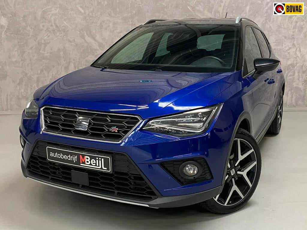 Seat Arona 1.0 TSI FR /Camera /Trekhaak /Dodehoek /Stoelverw, Gebruikt, Blauw, 116 pk, 49 €/maand