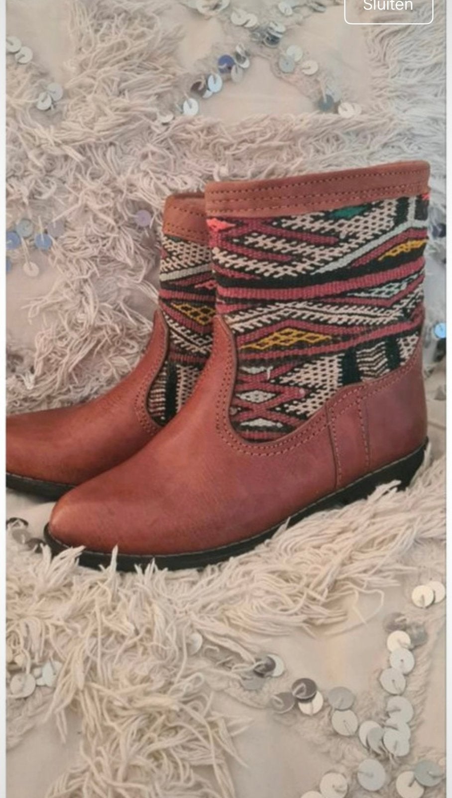 Sabah ibiza laarzen maat 40., Kleding | Dames, Schoenen, Bruin, Verzenden, Lage of Enkellaarzen, Nieuw