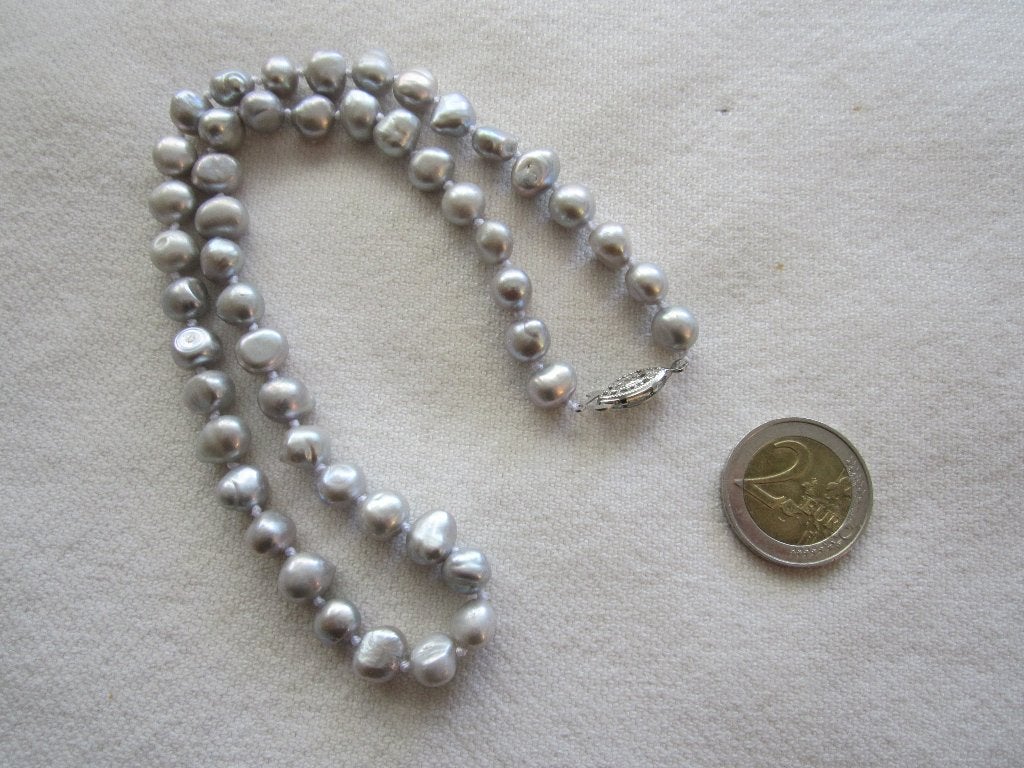 11.  Echte parels, zoetwaterparels,  47 cm, Ophalen, Overige materialen, Ketting