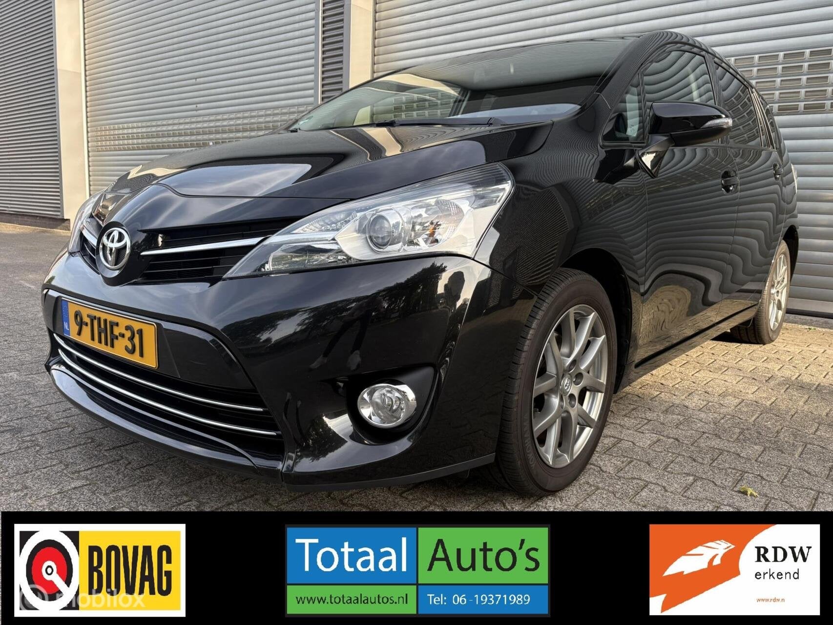 Toyota Verso 1.8 VVT-i NAVI*CRUISE*ST-VERW*TREKH*NIEUWSTAAT, Auto's, Euro 5, Gebruikt, 4 cilinders, Zwart